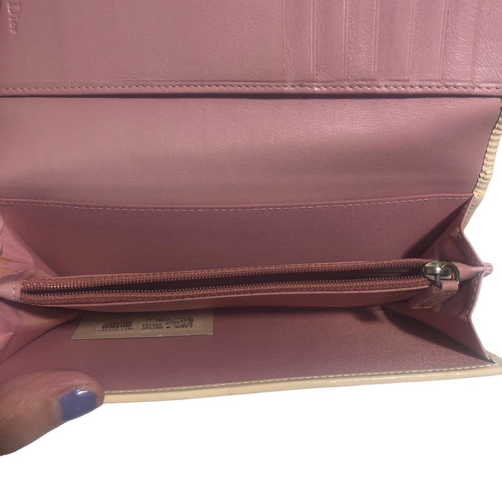 DIOR Vintage Pink Trotter Logo Girly #1 Long Wallet - Picture 5 of 9